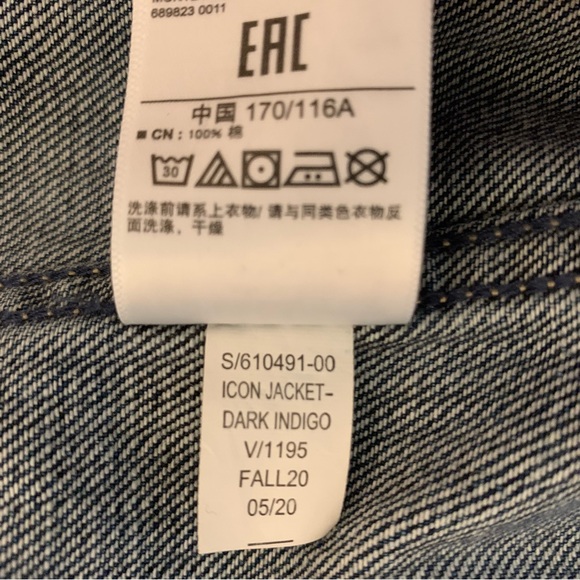 Gap Icon Jean Jacket Dark Indigo XXL Women’s Like New All Seasons Classic Blue - Picture 4 of 16